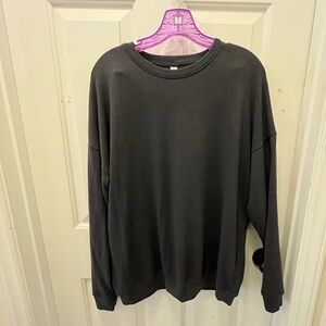 🧘🏽‍♀️ VGUC Alo Yoga Gray Soho Pullover Sweater - Sz Medium